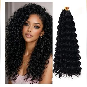 8Packs Curly Crochet Hair Boho Ocean Wave 18 Inch